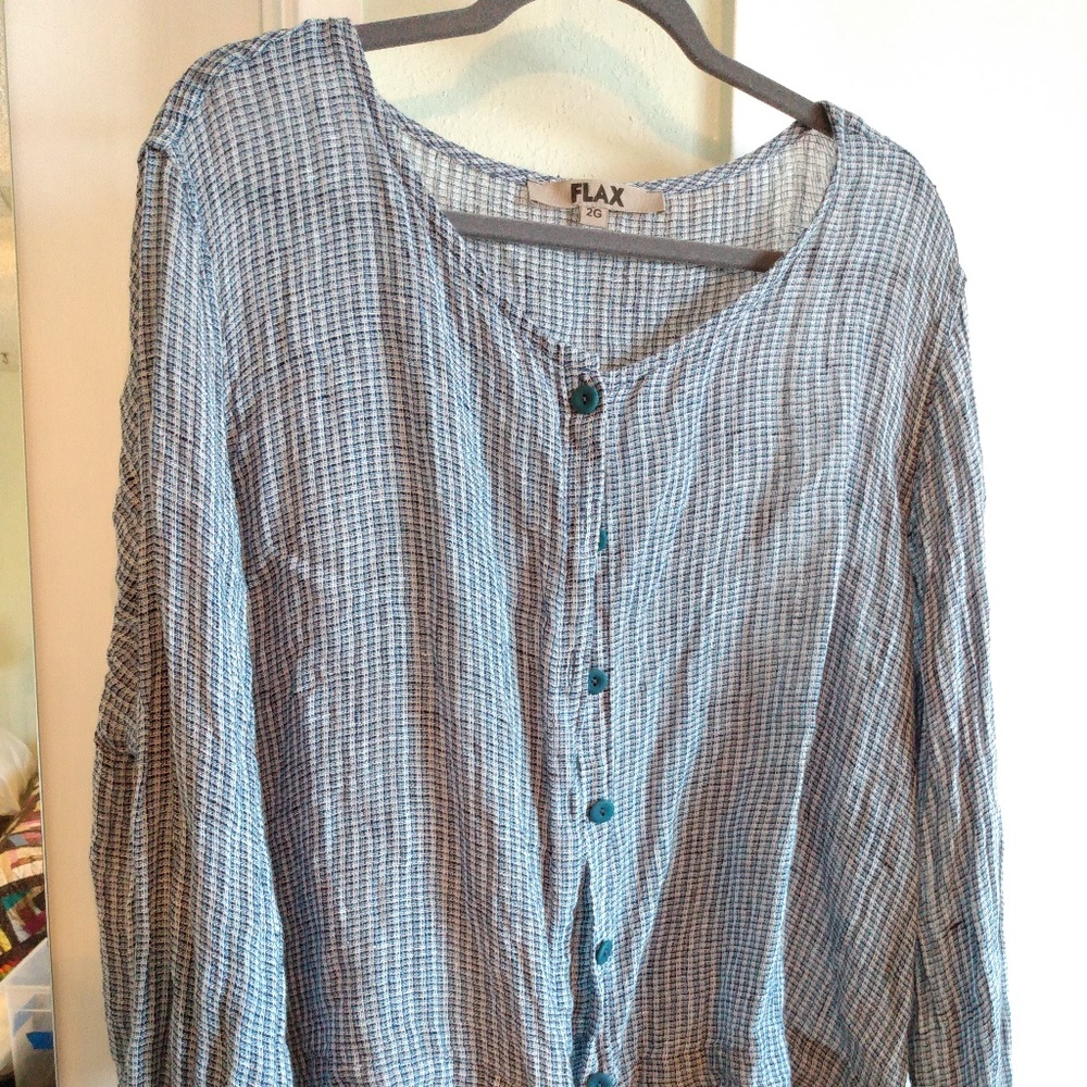 Flax Cropped Summer Linen Jacket